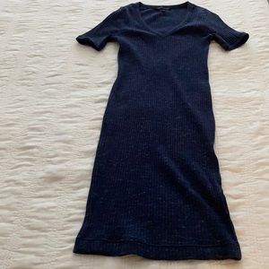 Ribbed Bodycon Tee Shirt Dress
